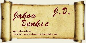 Jakov Denkić vizit kartica